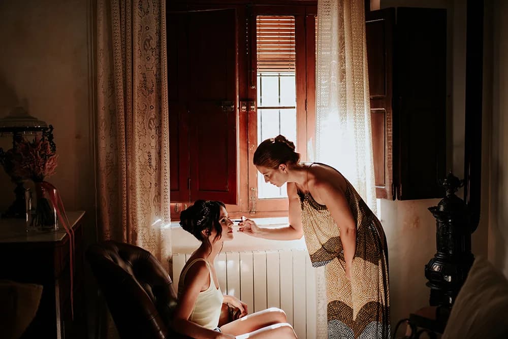 Un momento de los preparativos — Armando & Cristina