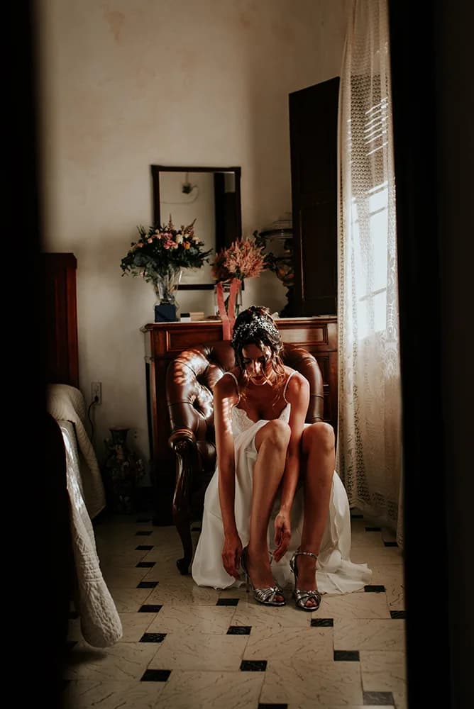Un momento de los preparativos — Armando & Cristina