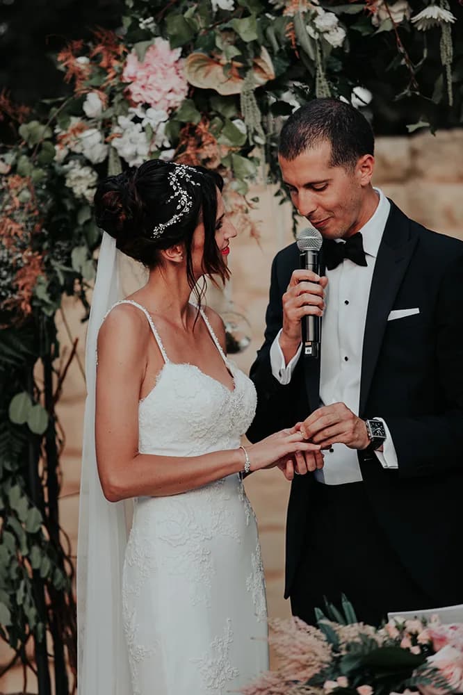 Un instante de la ceremonia — Armando & Cristina