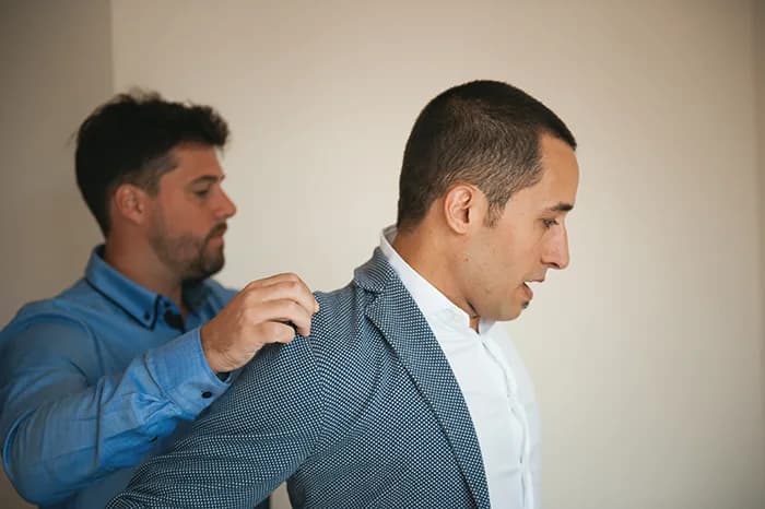 Un momento de los preparativos — Eva & Agustín