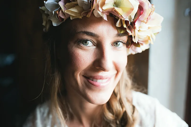 Retrato durante el día de la boda — Eva & Agustín