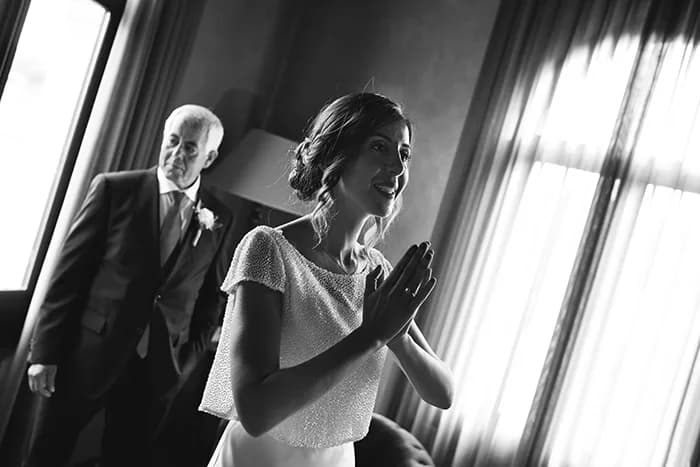 Retrato durante el día de la boda — Fátima & Luis