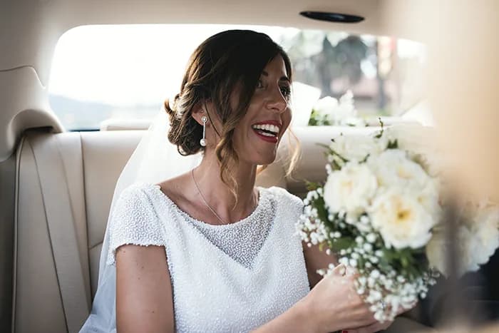 Retrato durante el día de la boda — Fátima & Luis