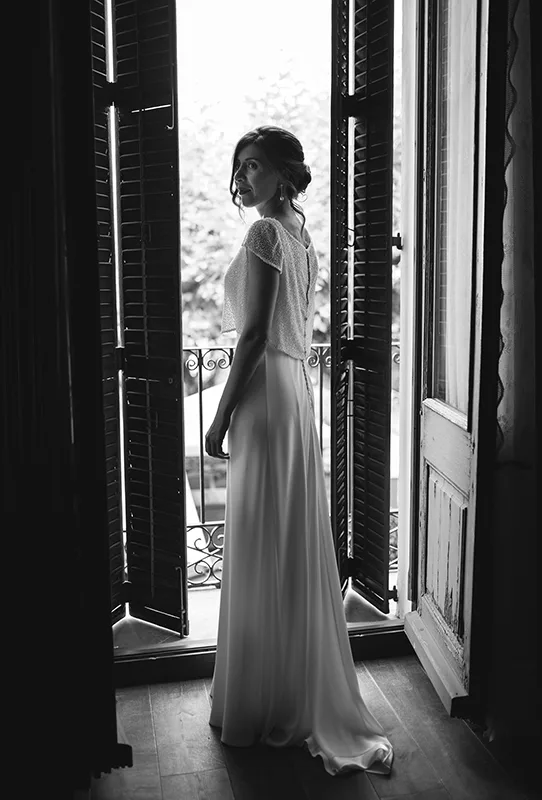 Retrato durante el día de la boda — Fátima & Luis