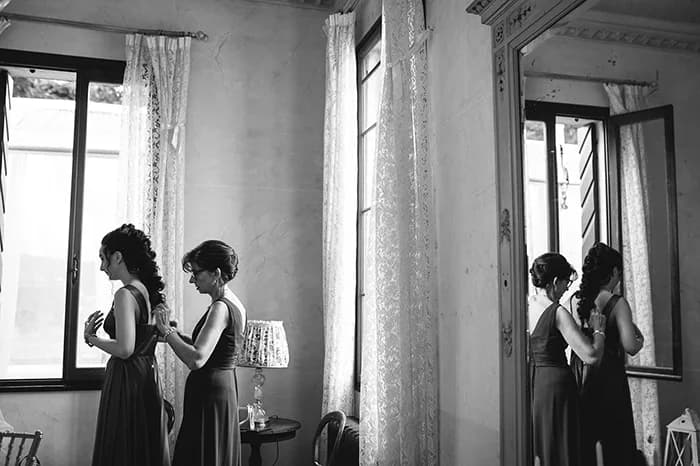 Un momento de los preparativos — Giacomo & Analisa