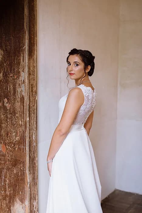 Retrato durante el día de la boda — Giacomo & Analisa