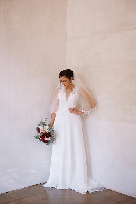 Retrato durante el día de la boda — Giacomo & Analisa