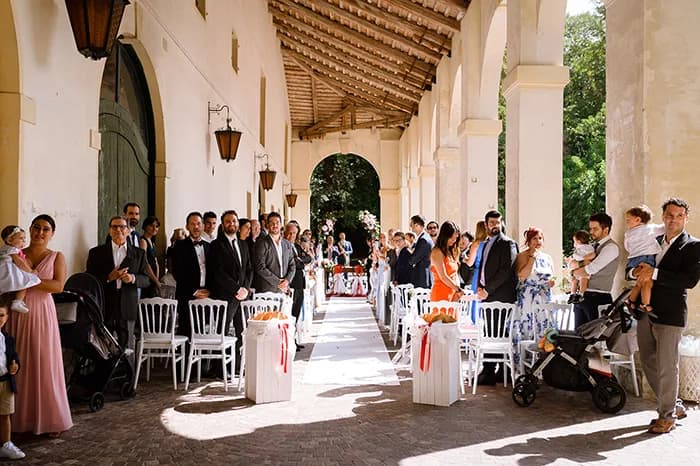 Un instante de la ceremonia — Giacomo & Analisa
