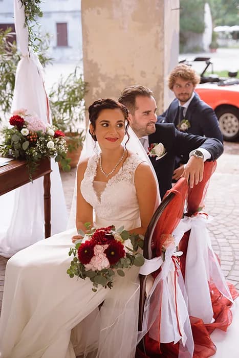 Un instante de la ceremonia — Giacomo & Analisa