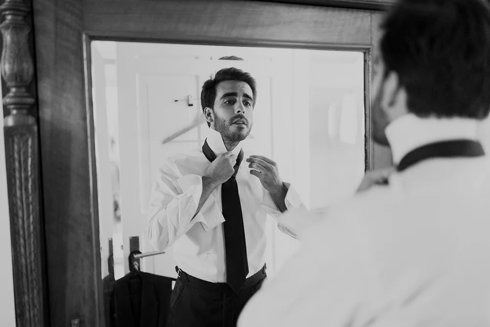 Un momento de los preparativos — Mónica & Lucas